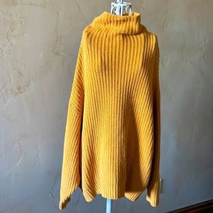 Free People oversized cowl neck sweater.